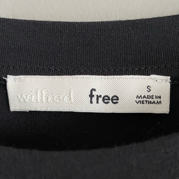 Wilfred Free Black Short Sleeve Viscose Thong Bodysuit Womens Size Small - Picture 2 of 7